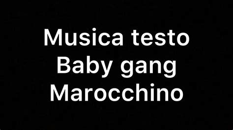 marocchino baby gang testo